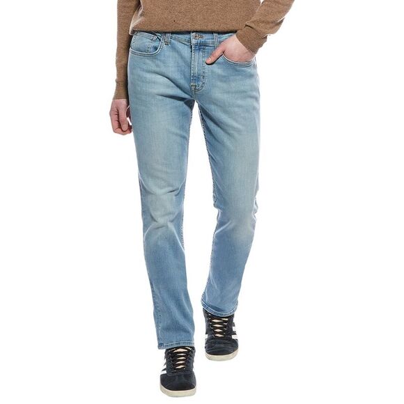 7 For All Mankind MensPiqua Straight Jean Blue